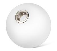 SHINEOFI Abat-jour de rechange pour lampes en verre blanc 10 cm, globe rond pour plafonnier G9, style simple et décoratif, adapté au salon et à la chambre, protecteur