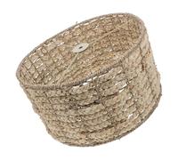 SHINEOFI Abat-jour en Jonc de Mer Tissé la Main, Style Campagnard Naturel, Grand Abat-jour pour Lampe Suspendue, Éclairage Confortable pour Salle à Manger, Salon ou Véranda