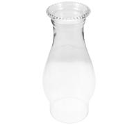 SHINEOFI Abat-Jour en Verre Transparent pour Lampe à Pétrole Cheminée de Remplacement Vintage Diamètre Supérieur 75 CM Inférieur 67 CM Accessoire Rétro pour Éclairage Intérieur et