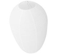SHINEOFI Abat-Jour Lanterne en Papier Blanc Japonerie 1 PC Lanterne Ovale en Papier de Coton Décor Minimaliste pour Salon Chambre Salle à Manger Abat-Jour Origami Style Riz Éclairage