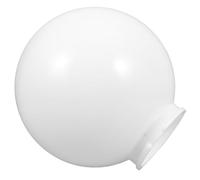 SHINEOFI Abat-Jour Sphérique en Acrylique Lait Blanc 200 MM Diamètre Collerette 95 MM Cache-Sphère pour Lampe Globe D’Extérieur Couvercle Rond pour Lampadaire de Poteau Diffuseur