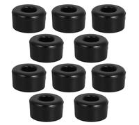 SHINEOFI Accessoires pour Patins à roulettes Quad Noirs 10 Pièces en PU Structure Double Rangée et Protection Anti-Vibrations pour Patinage en Extérieur