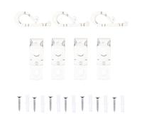 SHINEOFI Accessoires pour Rideau à Enrouleur Crochet en Plastique 8pcs Fixations pour Stores Adaptés aux Chaînes de Volets et Décoration Maison
