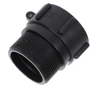 SHINEOFI Adaptateur de Joint S60x6mm Abs Noir avec IBC Bac | Convertit S60x6 en Filetage Mâle Npt 2 Pouces, Raccord D'étanchéité, pour Conteneurs Ibc