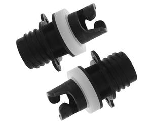 SHINEOFI Adaptateur De Pompe À Air 2Pcs - pour Paddle Board Et Air Pump - PVC Noir - Connexion Rapide Et Étanchéité Fiable - pour Outdoor Adventures Et by The Sea