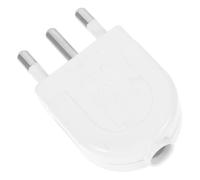 SHINEOFI Adaptateur Italien à 3 Broches Prise de Terre Détachable 16a Ac250v, Fiche Mâle de Remplacement pour Usage Domestique et Professionnel, Adaptateur Secteur Sécurisé et Compact pour Voyage