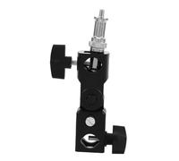 SHINEOFI Adaptateur pour Manchon de Parapluie et Support de Fixation pour Lampe Torche en Abs et Métal, Léger et Stable, pour Shootings et Mariages