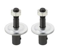 SHINEOFI Adaptateur pour Meule Touret 2 Pièces, Tige de Meulage en Alliage Dur Compatible Arbre de Rectifieuse, Connecteur Robuste pour Machines de Lustrage Industriel