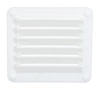 SHINEOFI Aérateur à Persiennes Grille de Ventilation en Nylon Blanc 141x125x15mm Ventilation Facile à Installer Grille D'aération pour Bateau pour Yacht, Marine