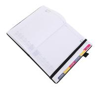 SHINEOFI Agenda 2027 Couverture Rigide Noire en Pu, Reliure Renforcée, Planificateur Annuel pour Bureau et Organisation Quotidienne