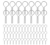SHINEOFI Aiguilles Réfractaires en Métal pour Poterie R-Forme 100pcs, Forte Capacité de Charge, sans Déformation au Four, pour Bijoux et Œuvres en Céramique