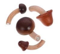 SHINEOFI Aimants de Réfrigérateur Champignons en Bois Magnet, Lot de 4 Pièces, Forte Adhérence et Gain de Place, Décor Créatif Cuisine et Bureau