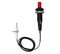 SHINEOFI Allumeur de Poêle à Gaz Allume-feu à Bouton-Poussoir Allumeur à Étincelles en Abs et Métal Noir pour Cuisinière à Gaz Camping Cuisine Extérieure