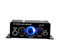 SHINEOFI Amplificateur Audio Numérique Stéréo Double Canal avec Basses et Aigus Réglables Puissance pour TV Voiture et Ordinateur
