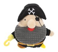 SHINEOFI Animaux en Peluche, Capitaine Pirate, Sonore, Noir, Chiens | Douceur pour Mâcher en Sécurité, Aide à Dentition, Facile à Nettoyer, pour Petits Chiens