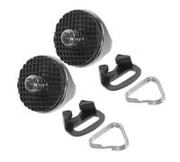 SHINEOFI Anneaux Triangulaires De Fixation pour Sangle D’Appareil Photo, Vis De Sécurité 1/4” Joint Caoutchouc, Accessoires Universels pour Photographe, Usage Extérieur, Lot De 4 Set De Pièces, Noir