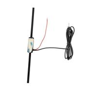 SHINEOFI Antenne Amplifiée pour Voiture Antenne Décorative 12V Amplificateur de Signal FM Compatible SUV et Véhicules Améliore la de Radio Am/FM Design Compact Noir