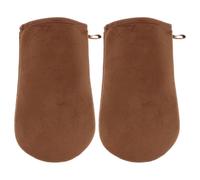 SHINEOFI Applicateur D'autobronzant pour Mains en Tissu Pelucheux Film Imperméable, Design Élégant et Fonction D'amélioration D'absorption pour Bronzage Uniforme sans Irritation