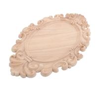 SHINEOFI Appliques Sculpté Non Peint pour Meubles Décor Européen Ornements Naturel pour Portes Armoire Placard et Garde-robe Décorations Artisanales Polyvalentes