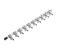 SHINEOFI Aquarium Air Pump Valve Métal avec Séparateur de Débit Silencieux Vanne de Contrôle pour Distribution Air Aquarium Diviseur Compact et Adapté Aux Petits et Grands Bassins