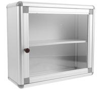 SHINEOFI Armoire Pharmacie Murale en Métal et Acrylique, Accès Rapide | Boite Medicaments Rangement, Boîte de Rangement Médicale, Boîte de Rangement pour Remède, Argenté