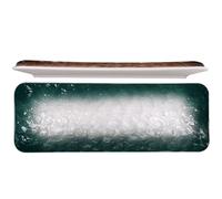 SHINEOFI Assiettes à Sushis Multifonction en Céramique Lot de 2 de Style Japonerie Vaisselle Sushi Rectangulaire Finition Soignée et Pratique pour Restaurant et Catering