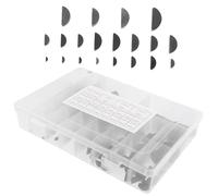 SHINEOFI Assortiment De Clés Woodruff Acier Au Clé De Rainure De Clavette Demi-Lune pour Applications Variées