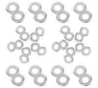 SHINEOFI Attaches Métalliques de 8 en Acier Inoxydable Lot de 20 Connecteurs Compacts pour Fixation de Table et Bureau Accessoires Industriels Robustes et Faciles à Utiliser