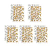 SHINEOFI Autocollants Étoiles Pailletées Dorées et Argentées 10 Pcs - Autocollants de Récompense Pédagogiques pour Élèves Idéals pour Tableau de Comportement Agenda Scolaire et Activités