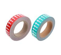 SHINEOFI Autocollants Fléchés Réfléchissants 30 MM X 20 M Ruban Adhésif Indicateur de Direction pour Tuyaux 2 Rouleaux Signalisation Industrielle Sécurité au Travail