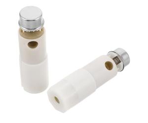 SHINEOFI Axe Amortisseur pour Siège de Toilette Blanc en Plastique et Acier Inoxydable, Support Solide Kit D'installation, Lot de 2 Pièces pour Usage Domestique
