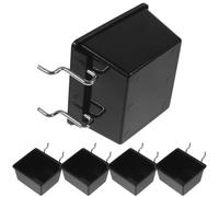 SHINEOFI Bacs à Panneaux Perforés Robustes pour Petits Objets, Noir | ABS et Fer, Installation Facile, pour Atelier, Mains et Rayonnage en Magasin