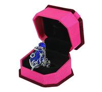 SHINEOFI Bague Aromatique En Alliage Plaqué Bleu Ajustable Pour Femmes, Accessoire Mode Aromathérapie Décoratif, Anneau De Bouteille D’huile Essentielle Pour Tenue Décontractée