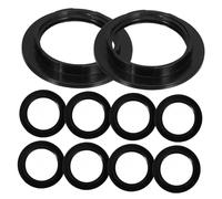 SHINEOFI Bague de Fixation Abat-jour E27 Plastique Noir, Anneaux de Retenue Lampe Résistants, Accessoires D’éclairage Polyvalents pour Appliques et Lampadaires, Kit 10 Pièces, Remplacement Facile