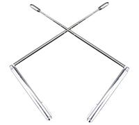 SHINEOFI Baguettes de Sourcier en Acier Inoxydable Solide, Tiges de Radiesthésie Télescopiques Pliables, Lot de 2 pour Détection D'énergie Extérieure, Outil Précis de Mesure et Recherche