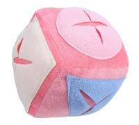 SHINEOFI Balle de Fouille pour Lapin, Interactif Rose en Tissu | Distributeur de Friandises, Fragments de Foin, Stimulation Mentale, Nettoyage Facile, pour Cages et Espaces Ouverts