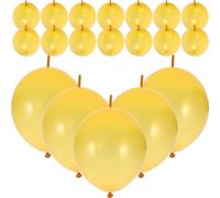 SHINEOFI Ballons de Fête à Queue en Latex 10 Pouces Doré, 100 Pièces, Décoratifs, pour Anniversaires et Festivals, Accessoires pour Arches et Guirlandes, Usage Intérieur et Extérieur