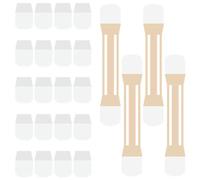 SHINEOFI Bande Anti-âge Cou en Caoutchouc Beige, Lot de 4 Pièces, Effet Lifting Facile à Porter, Soin pour Peau du Cou des Femmes