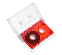 SHINEOFI Bande Audio Vierge Cassette Enregistrable 60 Plastique Rouge, pour Enregistrement Vocal et Musique, Style Rétro Vintage, DIY et Usage Domestique