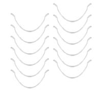 SHINEOFI Bandelette Buccale Blanche en Pp, Support Interne pour Masque, 12 Pièces, Forme en U Légère, Espace Élargi pour Masque, Adaptée Visage