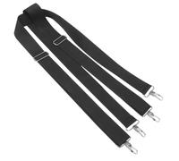 SHINEOFI Bandoulière de Tambour Noire pour Caisse Claire Réglable de | Nylon Noir, Usage Parade et Performance, Remplace une Sangle Usée, Réglage Simple, pour Percussion
