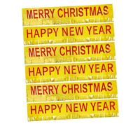 SHINEOFI Bannière à Franges 3 Ensembles 6 Pièces Décorations Suspendues de Noël et Nouvel An Lettres « Année» et «joyeux Noël» pour Décoration de Fête et Ambiance Festive