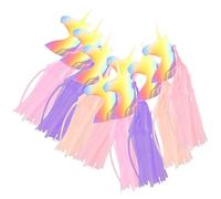 SHINEOFI Bannière Licorne en Papier à Pompons pour Décoration Murale, Installation Facile, Ambiance Festive, pour Fête d'anniversaire Fille