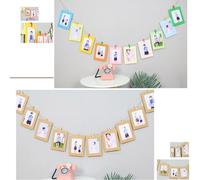 SHINEOFI Bannière Suspendue Murale Clips en Papier Noir pour Décoration Intérieure ou Extérieure Facile à Accrocher, pour Affichage Photo et Guirlandes de Fête