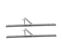 SHINEOFI Barres De Support D'étagère De Réfrigérateur En Acier Inoxydable Épais 20 Cm Accessoires Réfrigérateurs Robuste Et Réglable Compatible Congélateur Et Armoire Froide Lot De 2 Avec Crochets