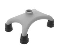 SHINEOFI Base de canne à quatre points, semelle pour canne de marche, canne à quatre embouts, prise antidérapante, compatibilité universelle, PA, 1 pcs, pour seniors, intérieur et