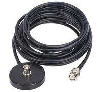 SHINEOFI Base Magnétique pour Antenne Mobile Voiture avec Câble Coaxial Connecteur Mâle vers Femelle Support Montage Stable pour Radio CB et Équipements Radio Amateur