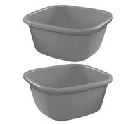 SHINEOFI Bassine Rectangulaire en Plastique PP Multifonction pour Usage Domestique, Capacité Généreuse, Antidérapante, adaptée au Lavage des Cheveux et Pédicure