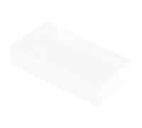 SHINEOFI Bloc de Verre Rectangulaire Mat pour Instrument Pédagogique D'optique Physique, Équipement Scientifique pour Expériences de Réfraction en Classe, Verre Solide et Manipulation