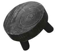 SHINEOFI Bois Rond Noir Présentoir à Trois Pieds pour Desserts et Gâteaux | Support Simple, Surface Lisse sans Bavures, Usage Maison ou Fête, Objet Décoratif pour Aliments
